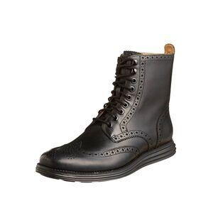 COLE HAAN Lunarguard Waterproof Leather Wingtip Boot Size 10.5M